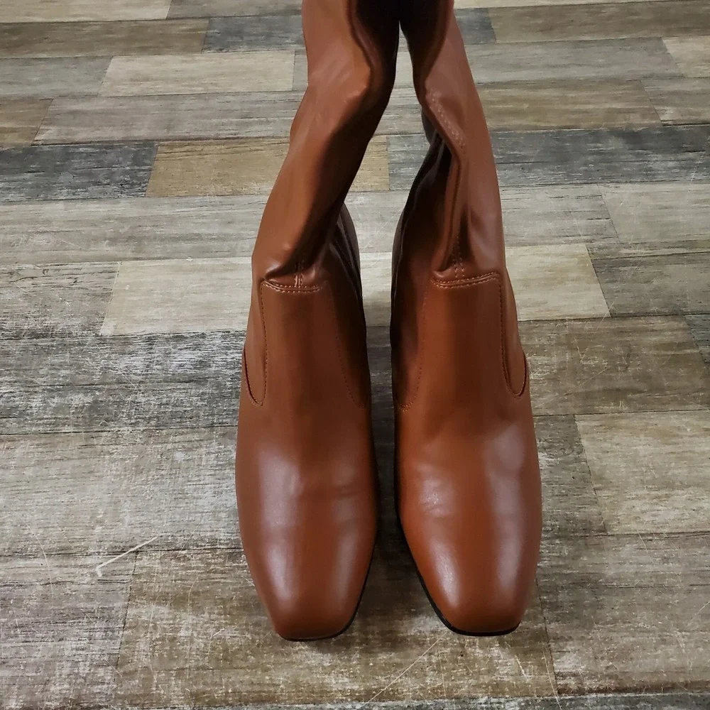 Franco Sarto Womens Talfer Knee High Boots Size 9.5 Side Zip Tall NEW‎ NWOB